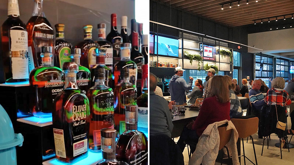 bar at the serve