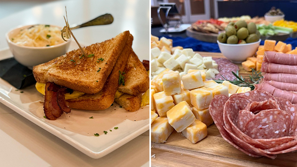 catering at the serve