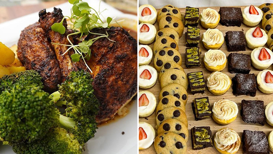 catering at the serve