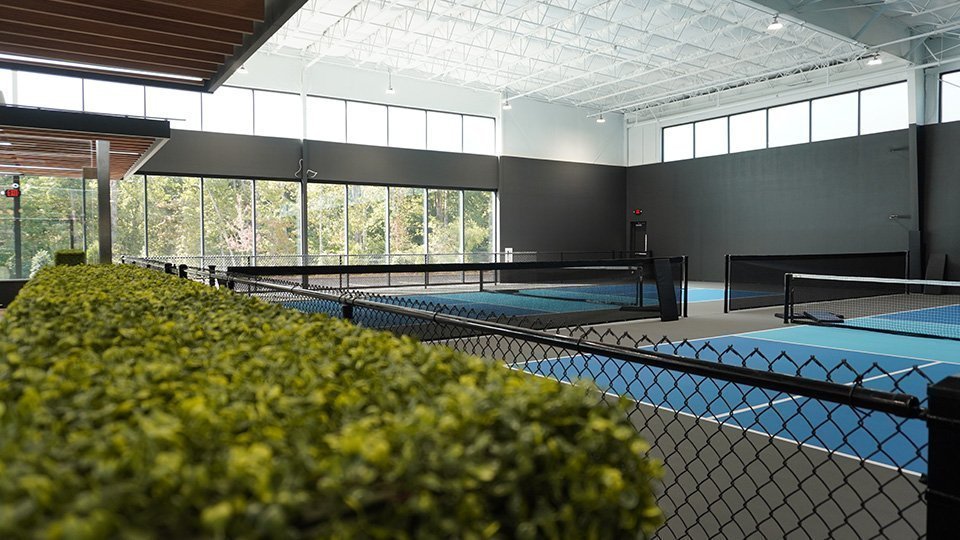 pickleball at the serve